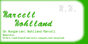 marcell wohlland business card